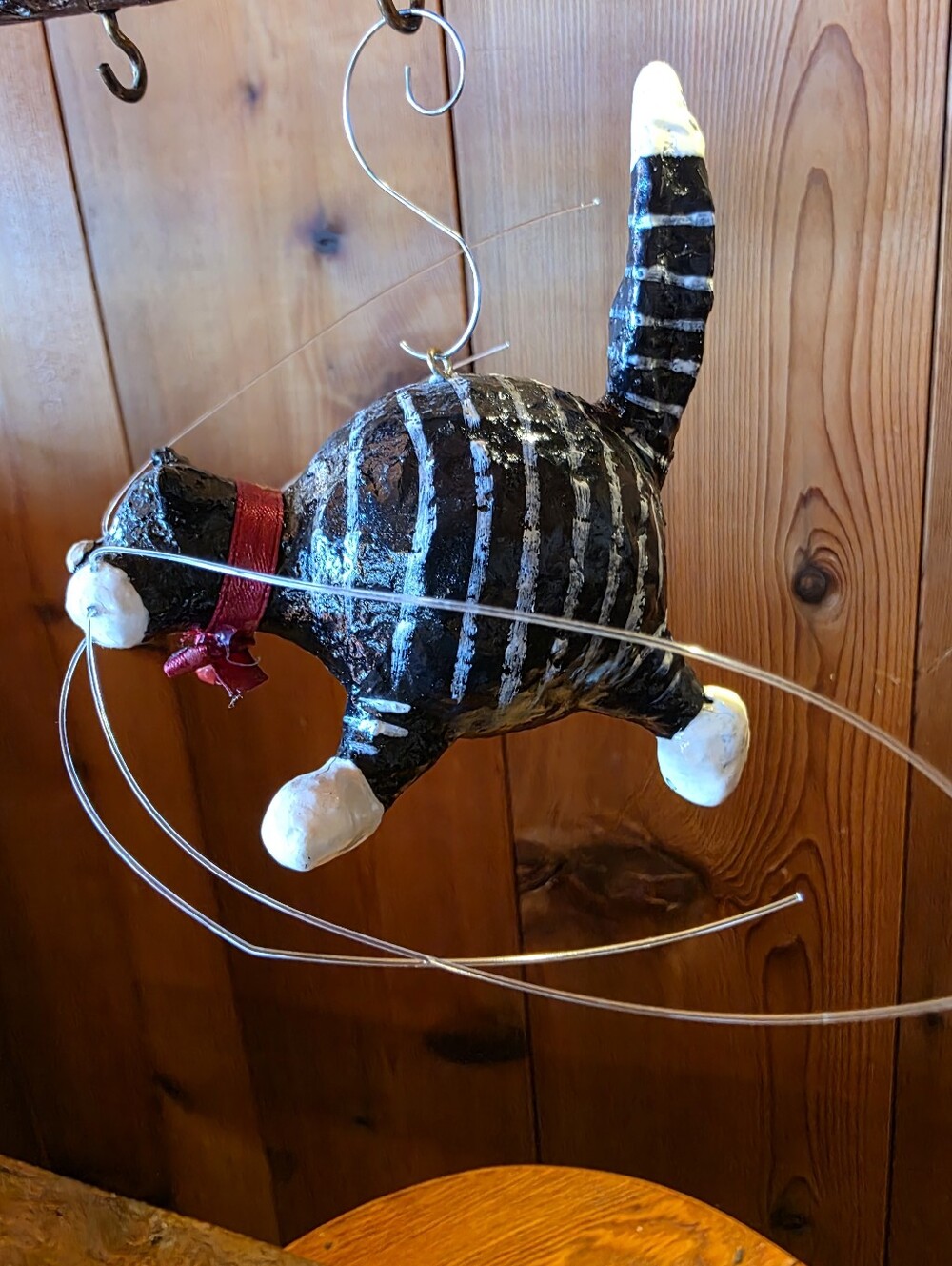 Russ Cool Cat With Gray Mouse Ornament